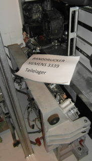 Zum Artikel "Neuzugang: Siemens Banddrucker 3339, Ersatzteillager"
